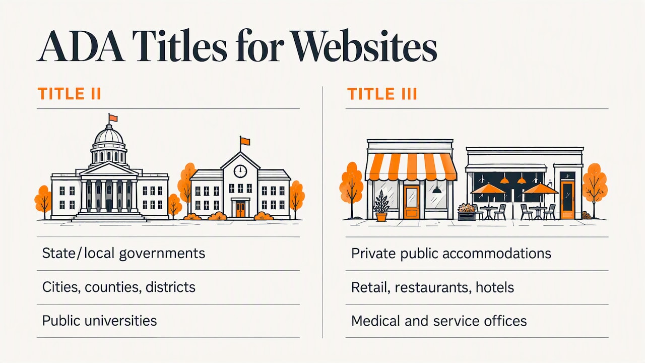 Does the ADA apply to your website? — overview diagram