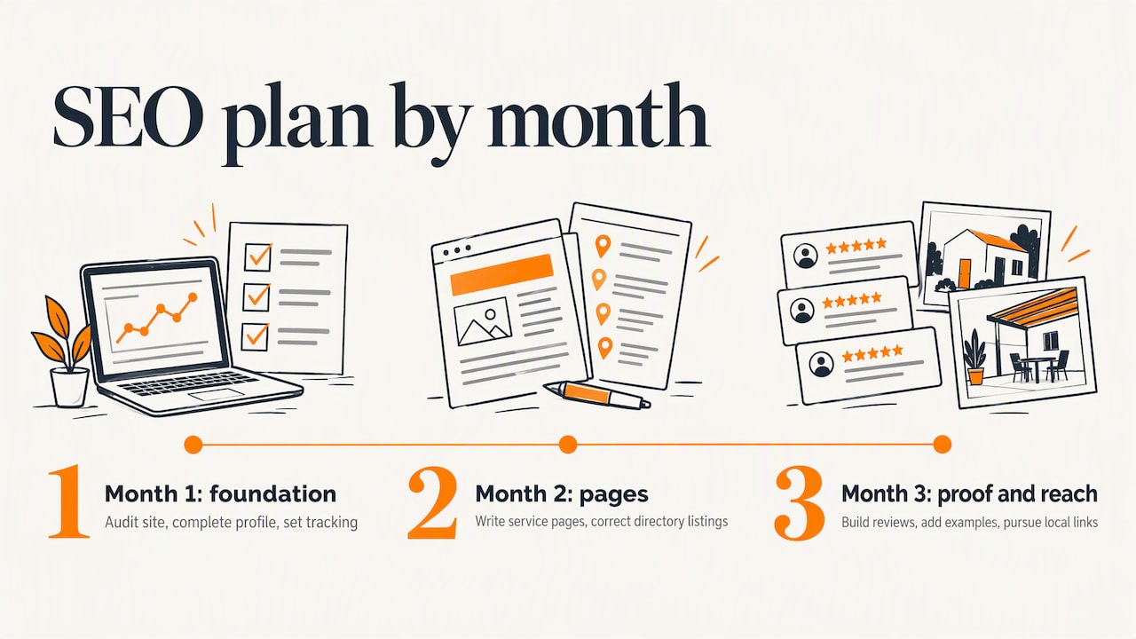 Three-month small business SEO plan